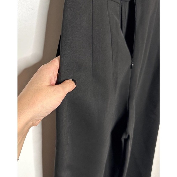 NWT Club Monaco Symone Jumpsuit Sleeveless Mock Halter Tie Neck Women's Black 0 - Picture 10 of 10